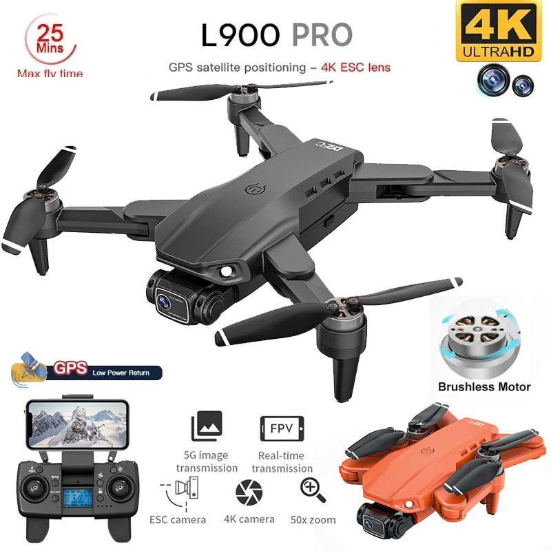 Drone E88Pro Rc 4K - L900 Pro GPS Drone 4K Professionale