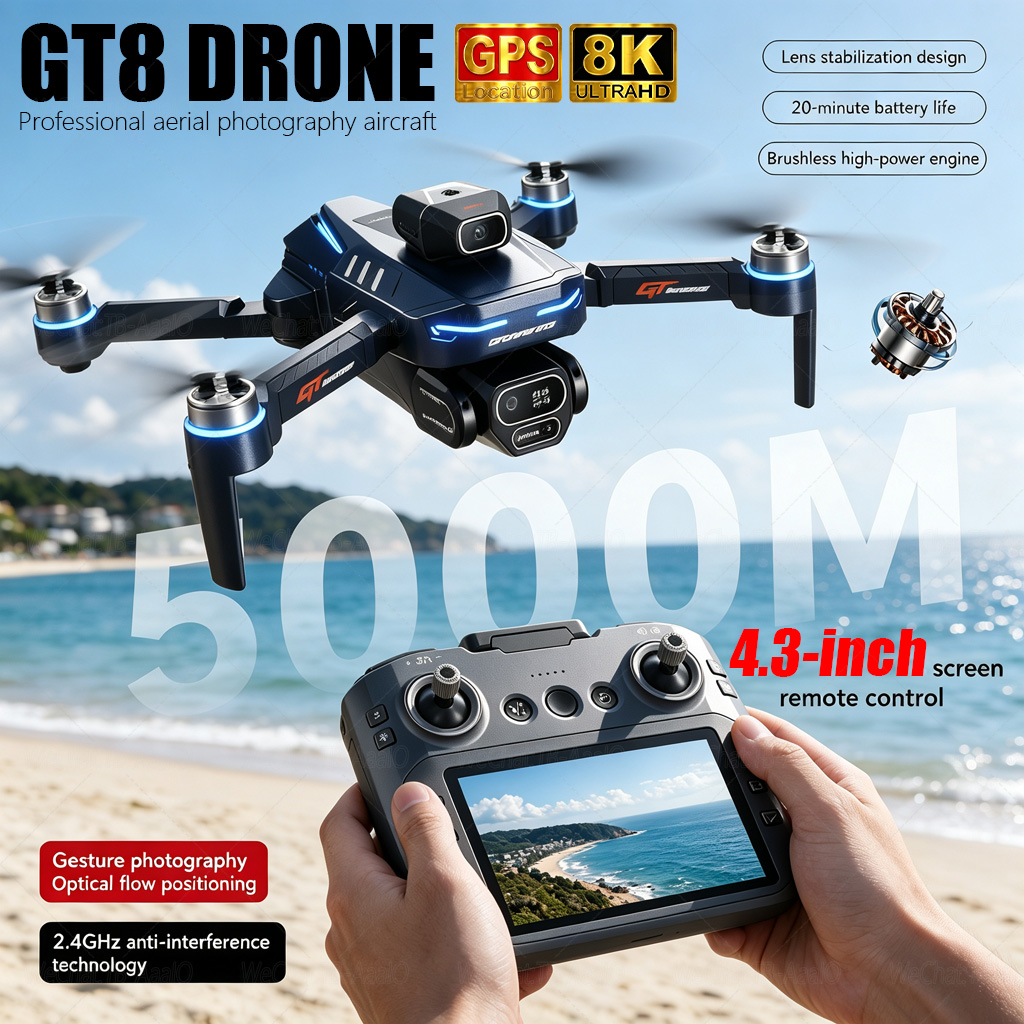 Drone E88Pro Rc 4K - NUOVO Drone RC GT8 HD 4K