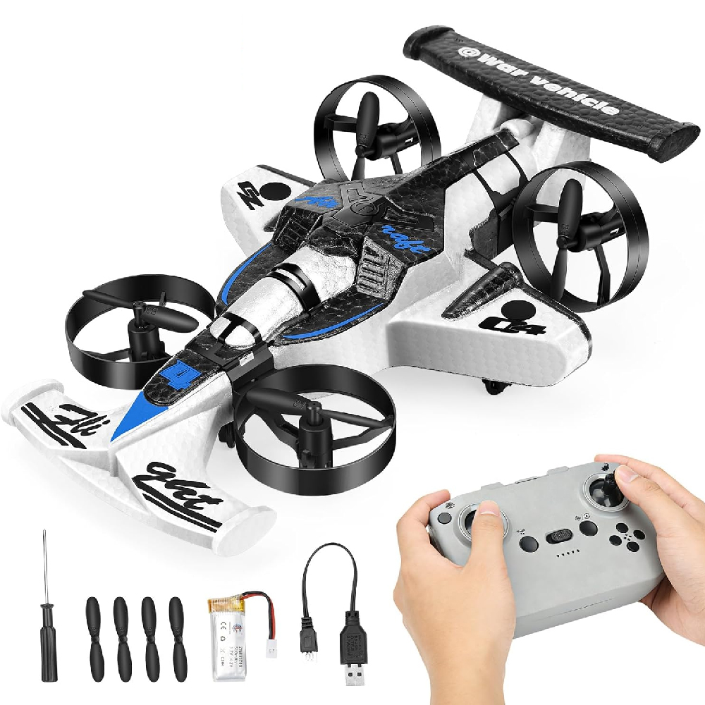 Rc Drone And Flying Car - Auto Volante Telecomandata a Doppia Modalità,
