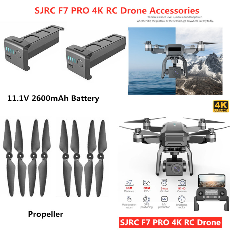 Drone Sjrc - 11.1V 2600mAh Batteria Elica Per SJRC