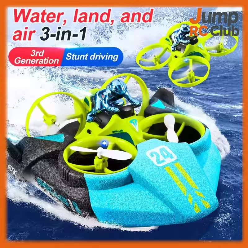 Rc Drone And Flying Car - Aeroplano giocattolo V24 RC per ragazzi
