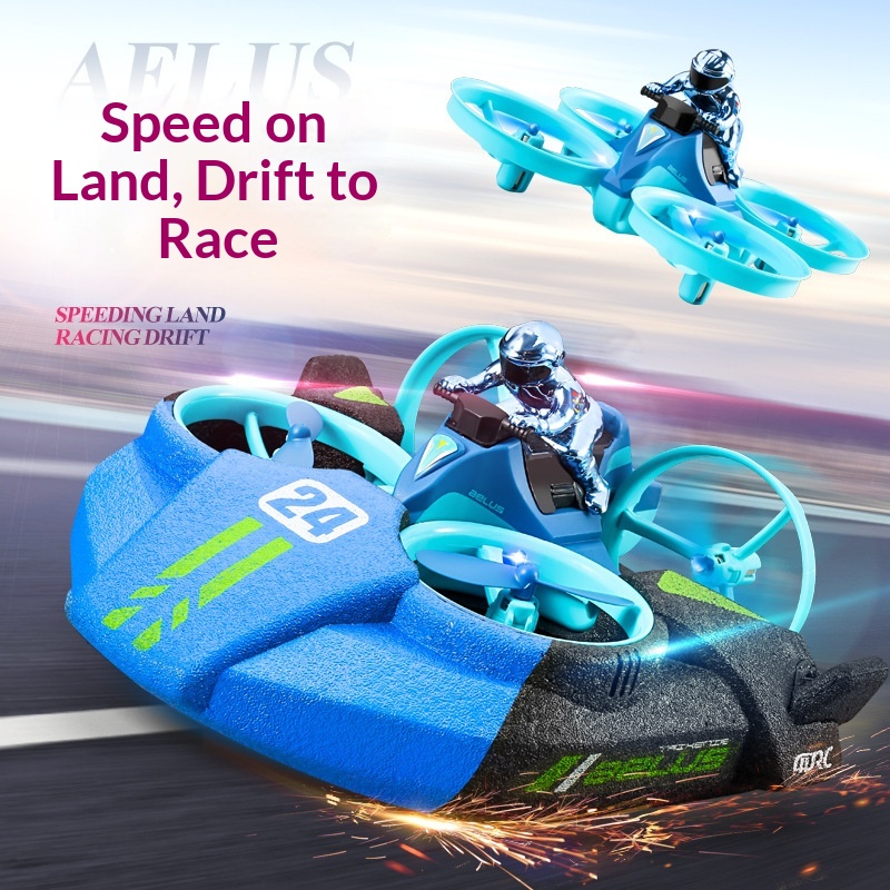 V24 Drone RC 3-in-1: Aereo, El - Rc Drone And Flying Car recensione e prezzo
