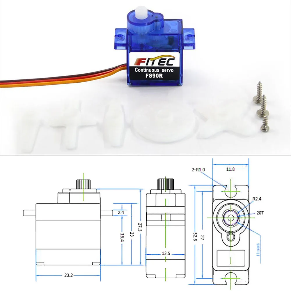Feetech Mini FS90R Micro Servo - Rc Car Servo recensione e prezzo