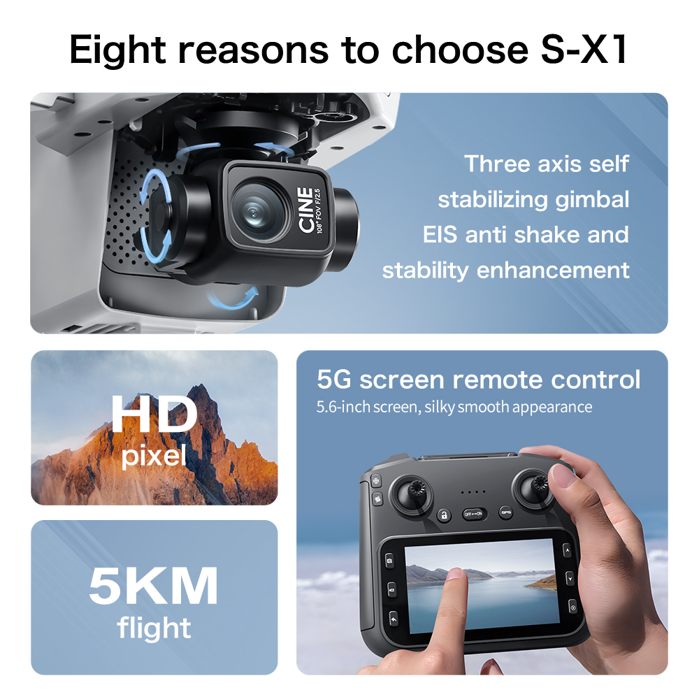 Drone Originale S-X1 8K HD Pro - Drone E88Pro Rc 4K recensione e prezzo