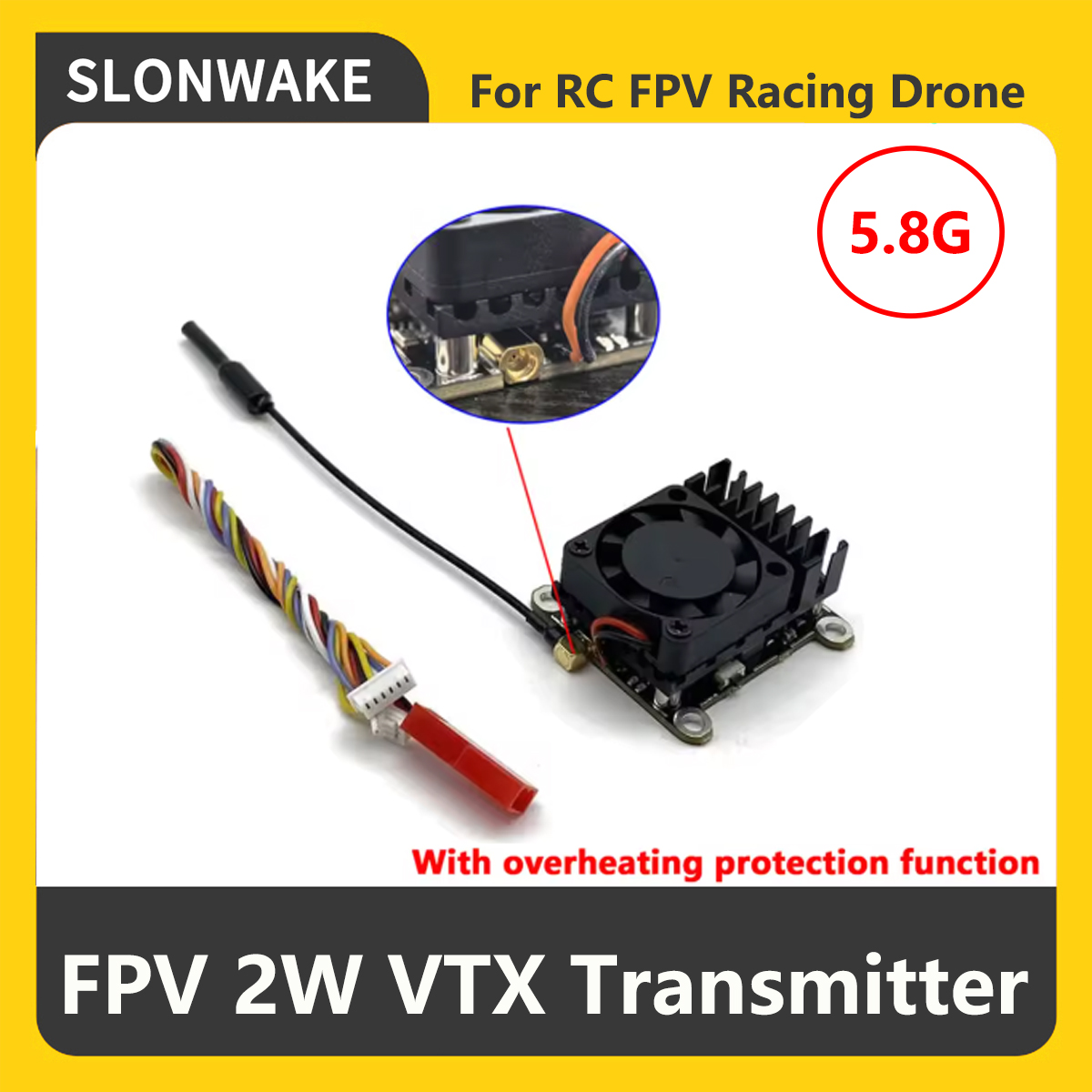 SLONWAKE 5.8G 2000mW Trasmetti - Drone Rc Controller recensione e prezzo